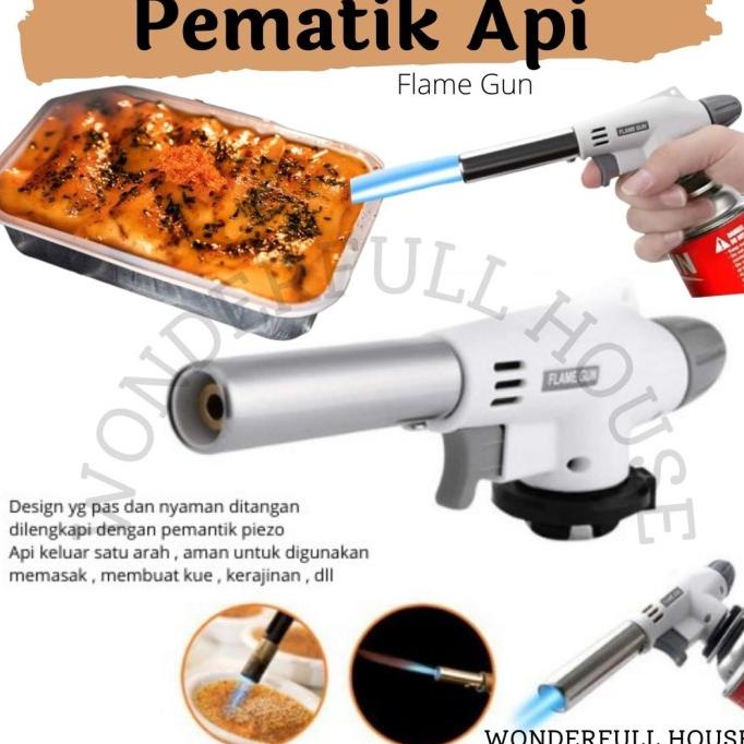 Pematik Api Gas Alat Bakar Makanan Pemanas Las Korek Api Gas Portable