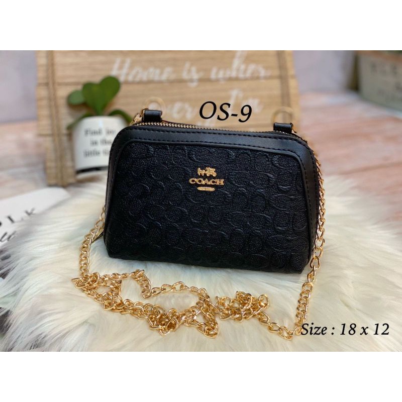 Tas Oval Wanita Mini Import / Tas Selempang Mini Tali Pake Rantai