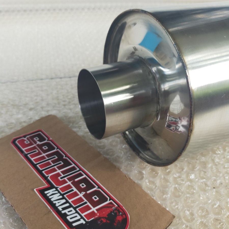 knalpot Mobil HKS pendek stainless Las Argon mufler HKS polos