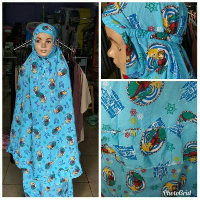 Mukena anak katun bali karakter Frozen