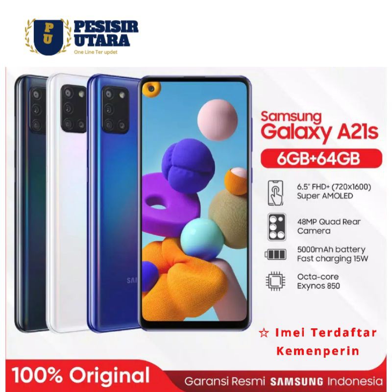 HP Samsung A21s 6/64 Promo Murah Segel Resmi Sein