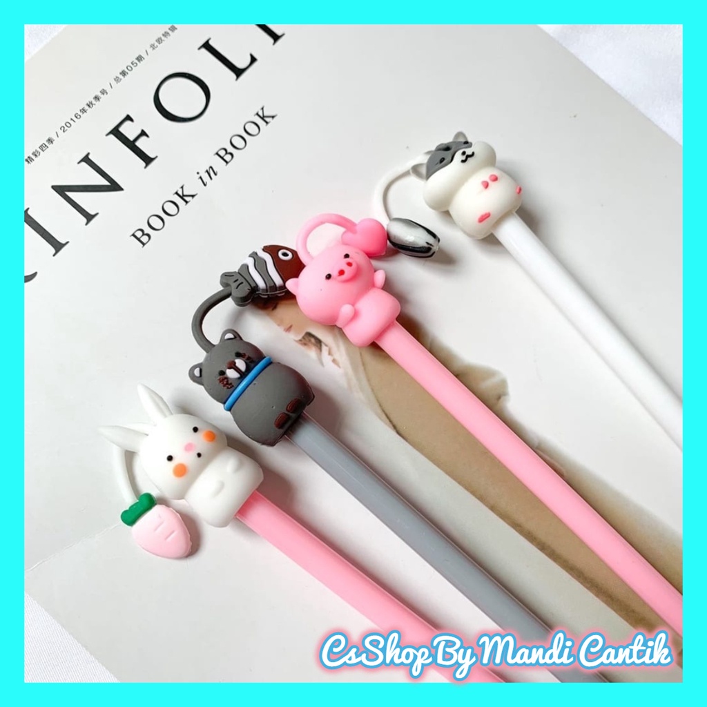 

Pulpen Gel Bentuk Animal Lucu Pen Bentuk Binatang Hamster Imut Bisa COD