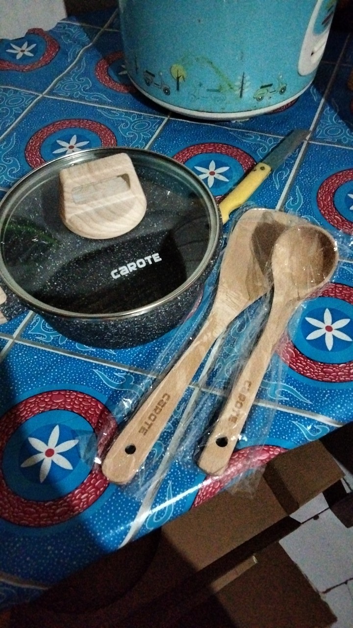 Carote Essential Woody Panci Susu Anti Lengket 16/18cm  Lengkap Dengan Tutup