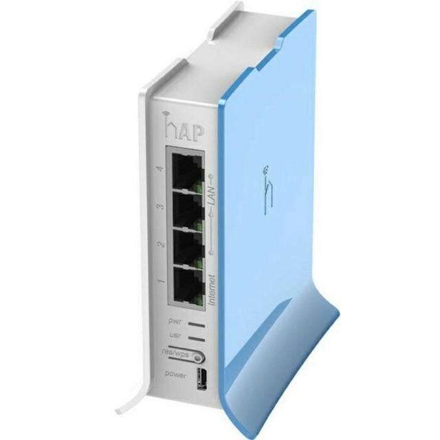 Mikrotik RB941 Router RB941-2nD-TC HAP Lite - Blue White