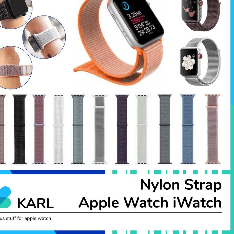 Sale Terbatas Nylon Strap Apple Watch iWatch All Series 1/2/3/4/5/6/7 T500 T55 T500plus HW22 IWO W26