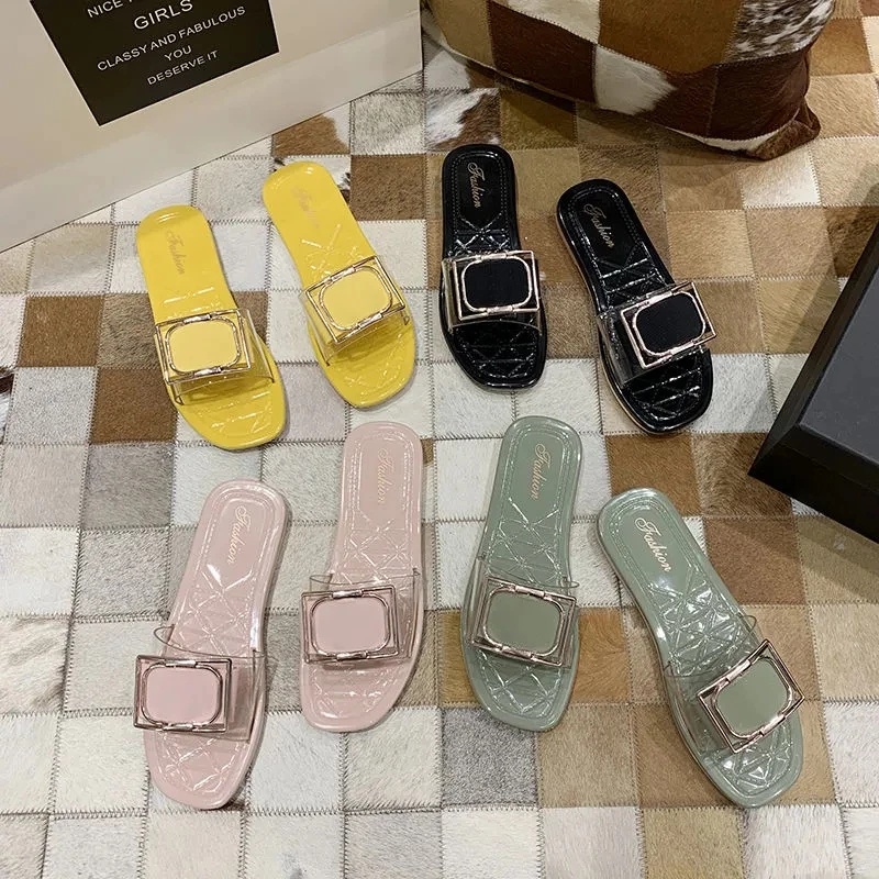Sandal Flat Wanita Simple Kekinian Import Real Pict AccFashionMurah