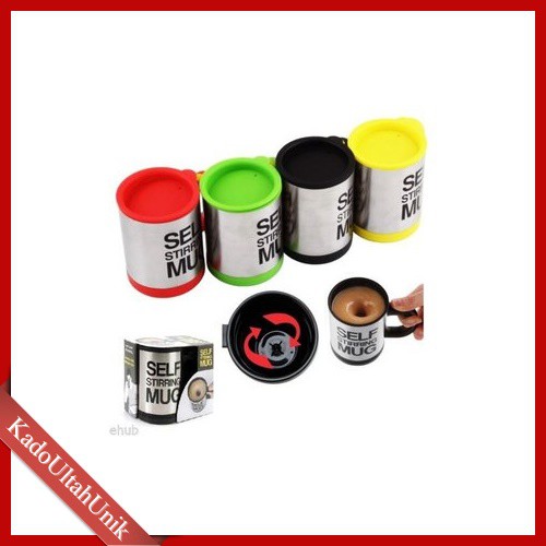 GELAS ADUK OTOMATIS Self Stirring Mug / Self Mug / Mug Ajaib | Shopee