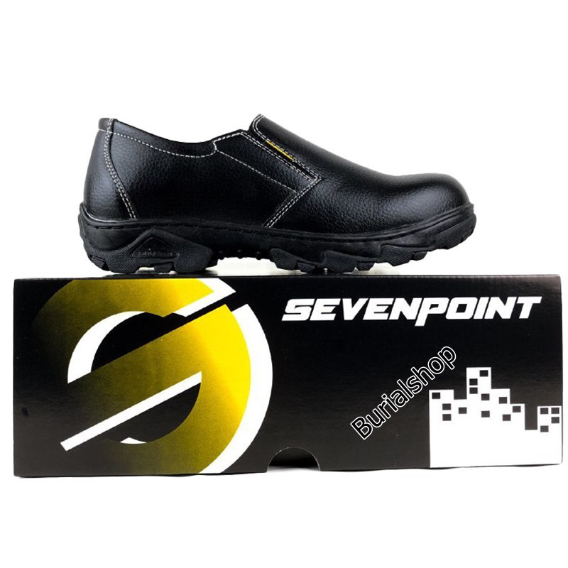 Sepatu Safety Slip On Original Septi Pria Wanita Ujung besi Septy Slop Selop Kerja Lapangan Proyek 03