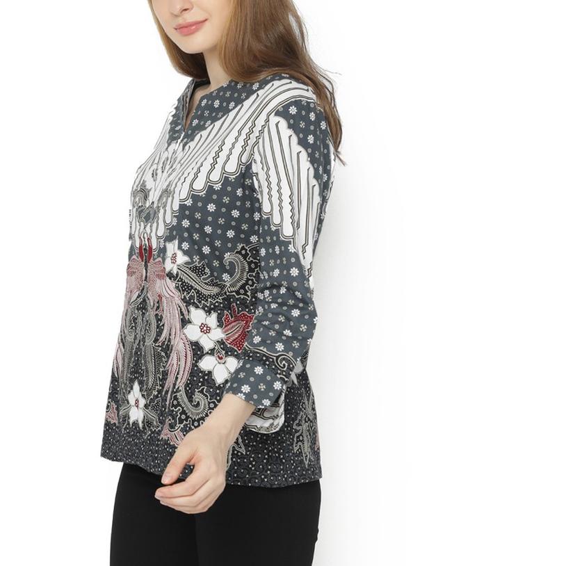 ❈ Batik Wanita Modern Lengan Panjang atasan batik wanita modern Kantor Labda ►