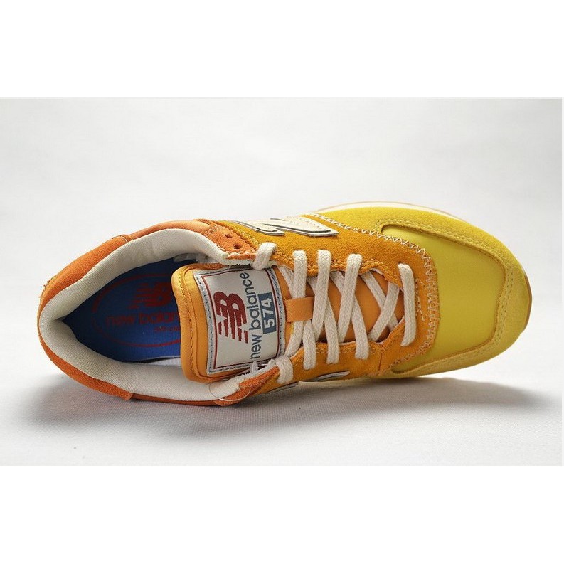 new balance 574 yellow brown