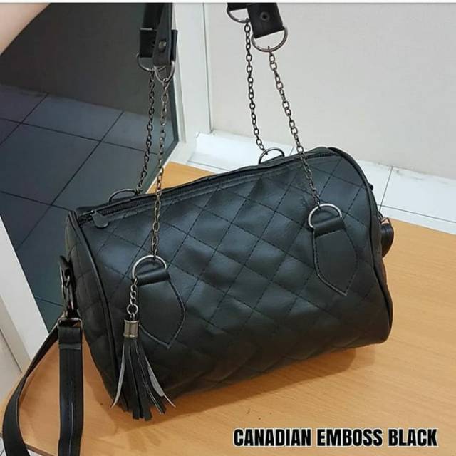 

Canadian Emboss Black