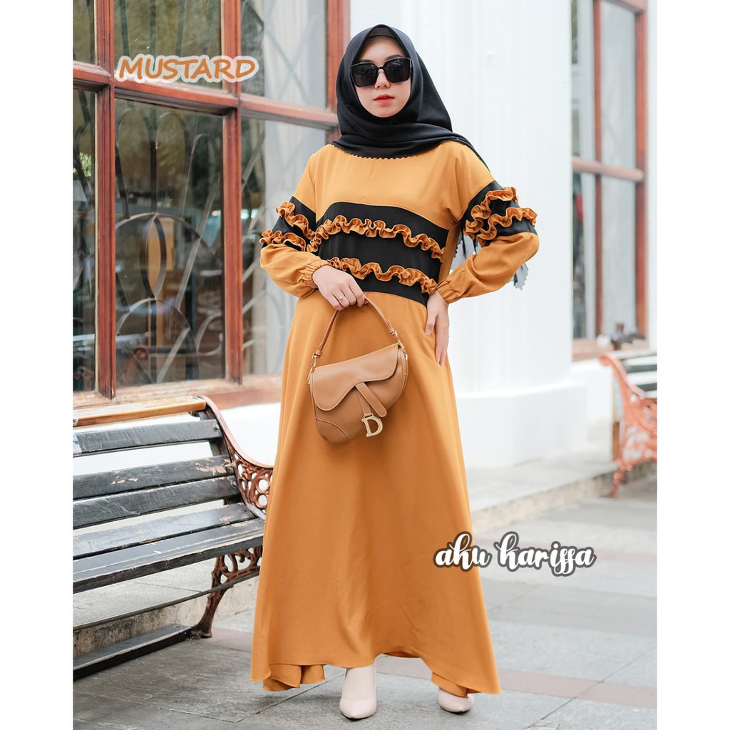 Gamis DESTIRA AKU KARISSA original Itycrepe new model full kancing