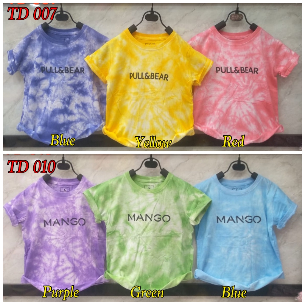 KAOS TIE DYE TUMBLR ANAK / ATASAN ANAK BRANDED PART 2