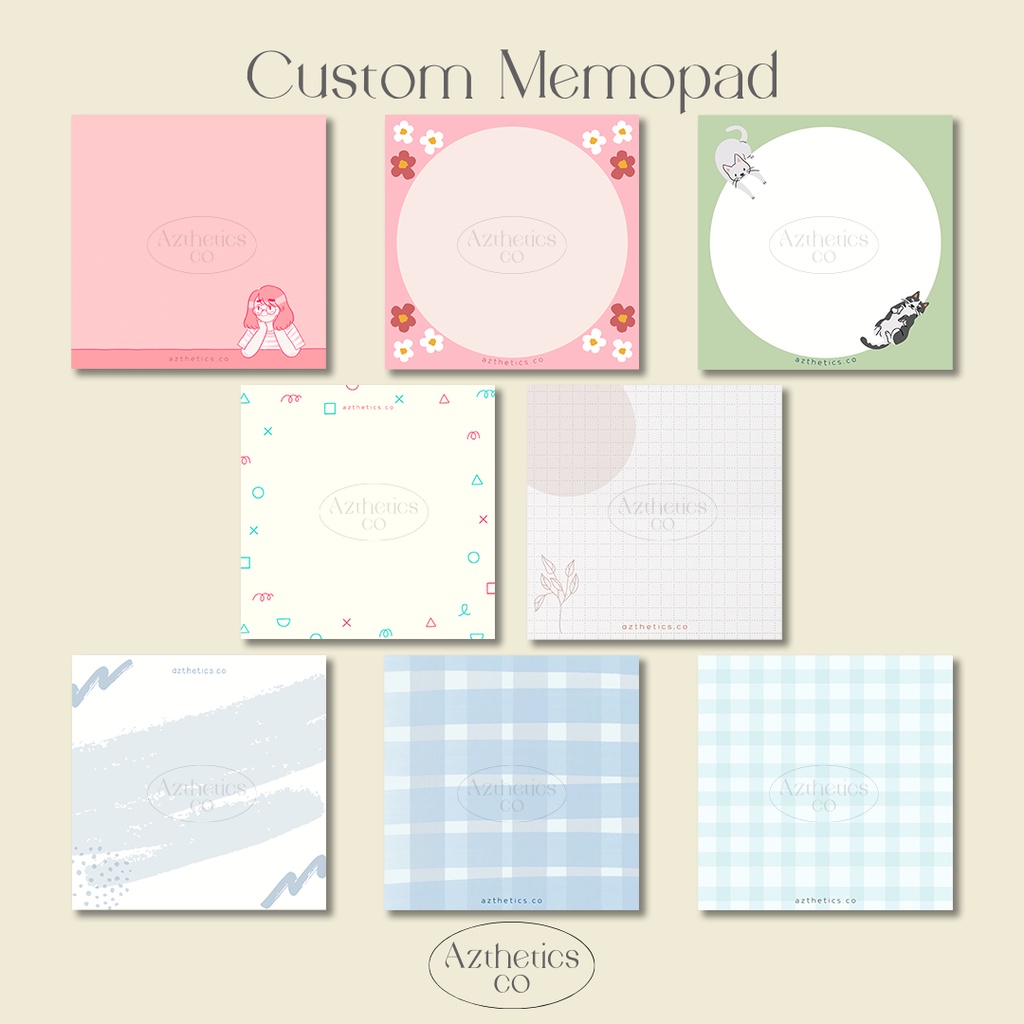 

Custom Memopad Non-Sticky isi 30 Lembar