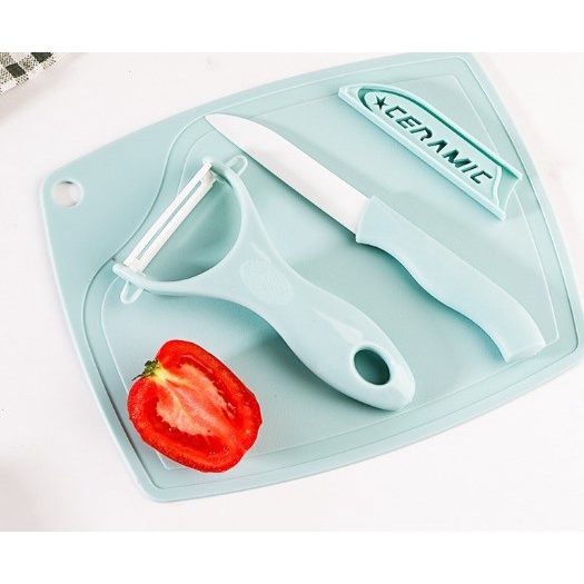 PISAU SET TALENAN 3IN1 STAINLESS PISAU PENGUPAS BUAH SAYUR DAPUR KNIFE PEELER FRUIT CHOPPING | FADHILAH SHOP BJB