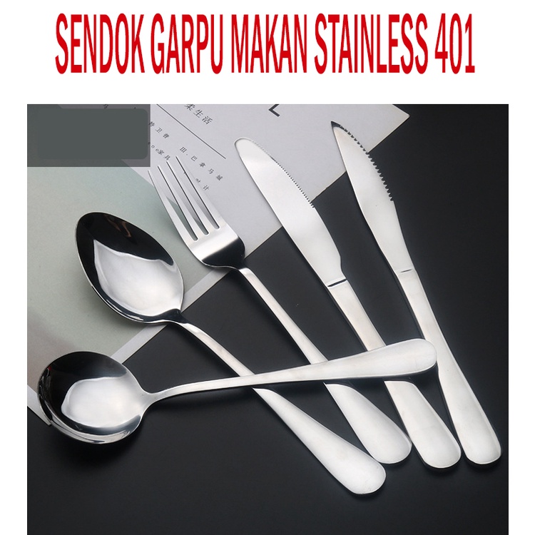 Pisau Stainless Knife Pisau,Sendok,Garpu Makan Steak Pisau Roti Pisau Hotel Tebal Anti Karat Alat Makan