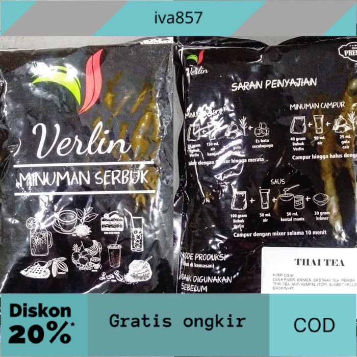 

PROMO Verlin Powder Drink / Vaganza Bubuk Minuman 1kg - Royal choco GRATIS ONGKIR