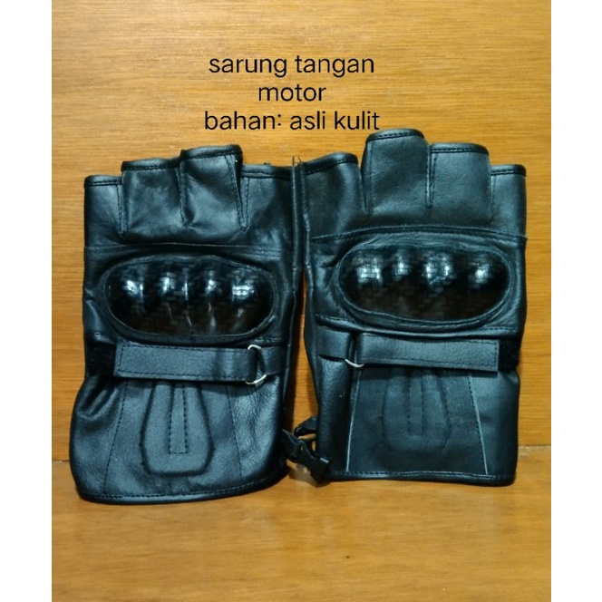 Sarung tangan motor asli kulit