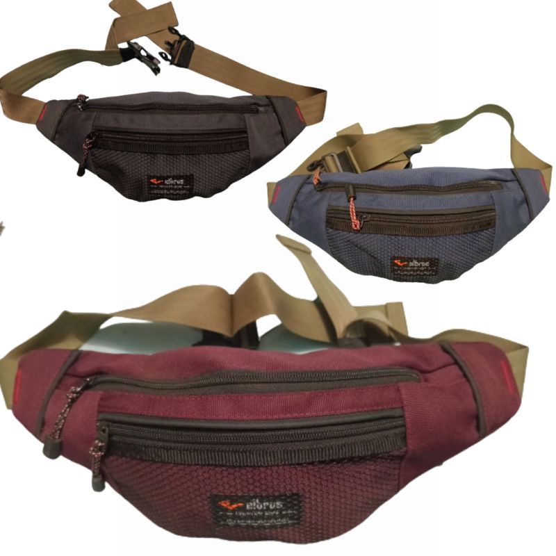 tas selempang pinggang waistbag - waistbag elbrush 307 distro