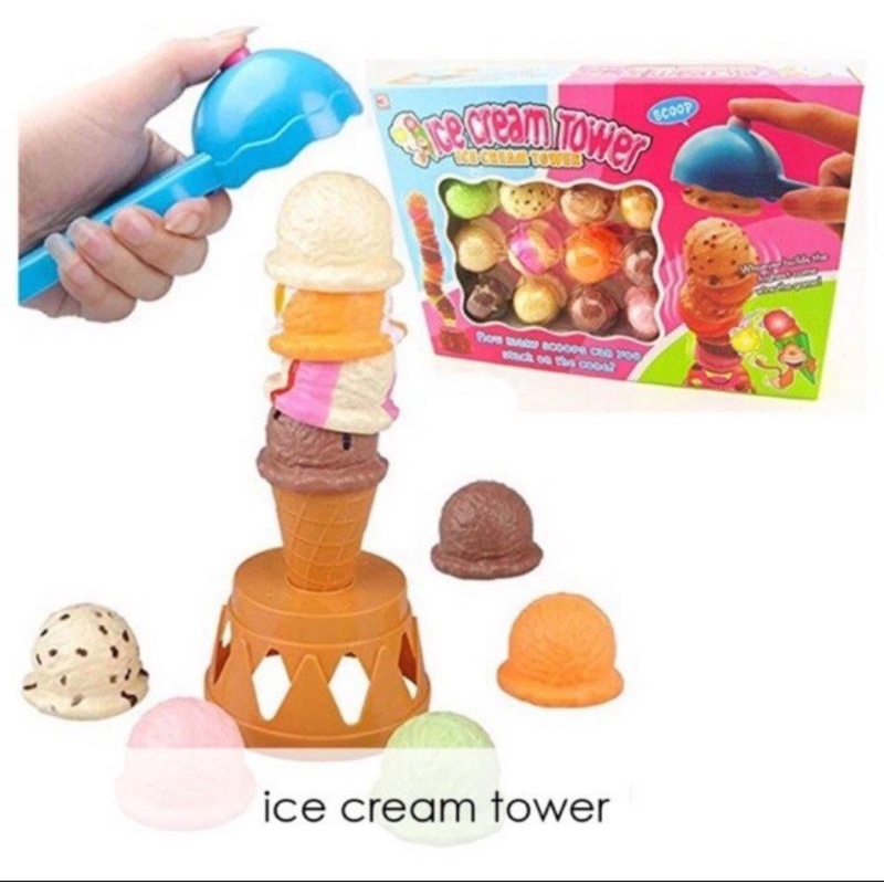 ICE CREAM TOWER/ mainan es krim/ mainan anak