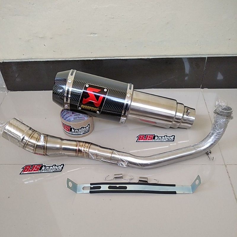 Knalpot akrapovic Nmax Aerox 155 Vario Beat street Scoopy new Xride mio soul Adv pcx Genio-Carbon -aerox new