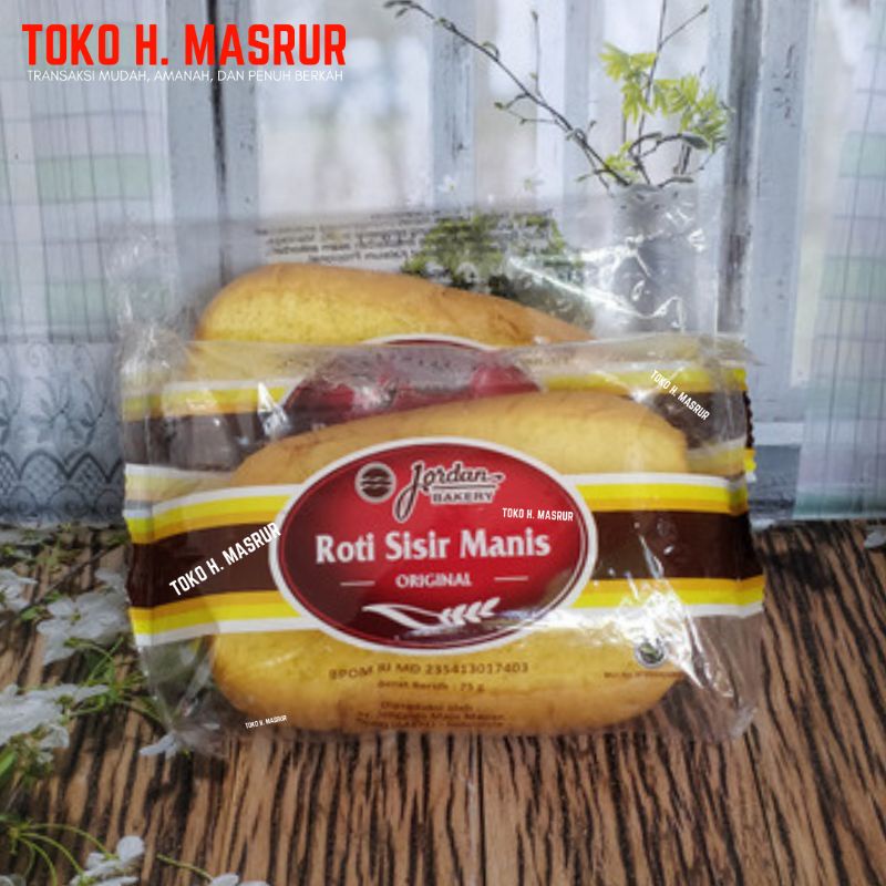 

Roti Sisir Manis Jordan Bakery 75gr . 1 pak isi 5