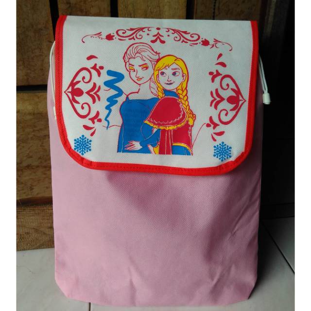 

SOUVENIR ULANG TAHUN | TAS GENDONG KARAKTER KARTUN FROZEN ELSA ANNA | RESTOCK, HOT PROMO, TERLARIS