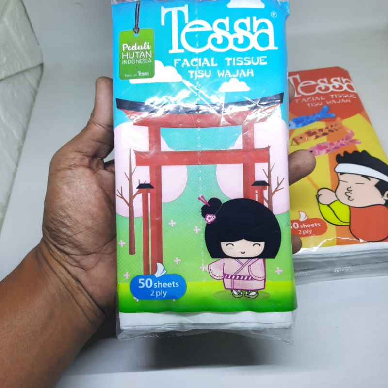 Tisu Tissue Tessa Sea u Facial 50 Lembar Tisu Travel 2ply