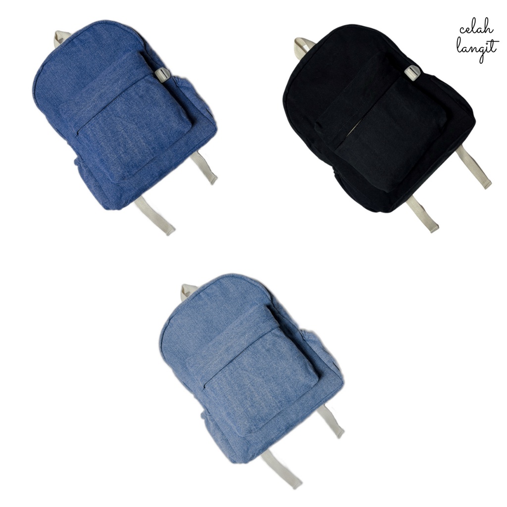Hooriya Backpack By Celah Langit | Ransel Denim| Ransel Remaja