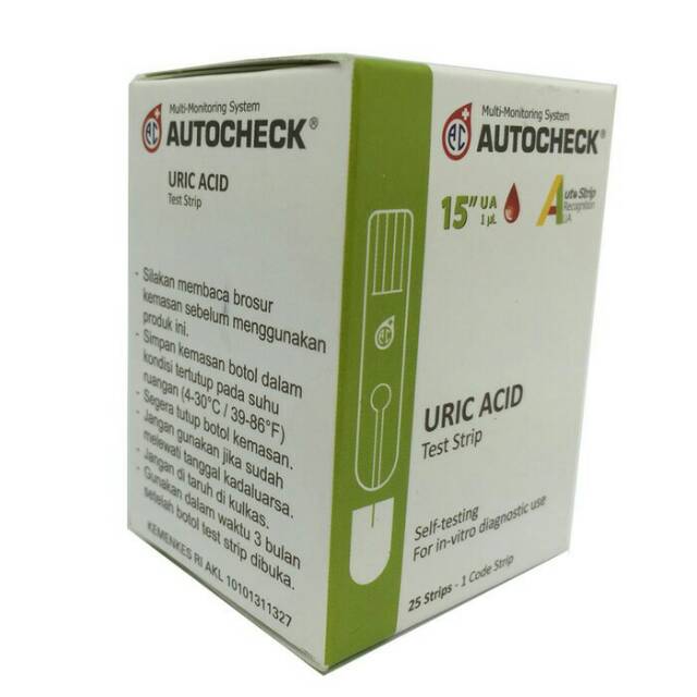 Strip Isi Ulang Autocheck Asam Urat Refill Uric Acid Refil GCU Murah