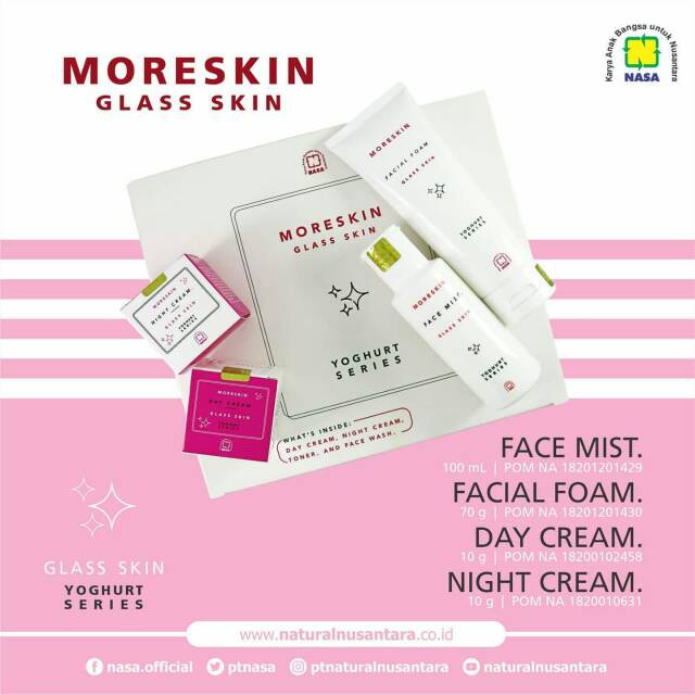 Moreskin glass skin