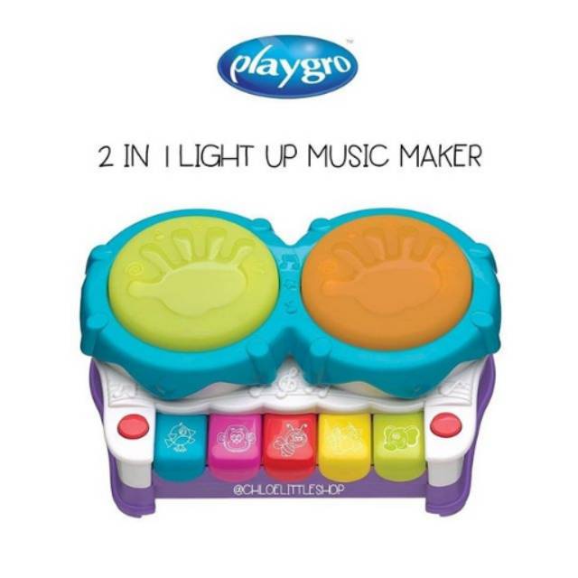 Playgro 2 In 1 Light Up Music Maker