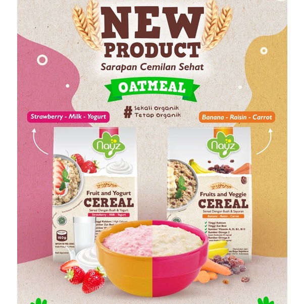 Nayz Cereal Veggies &amp; Cheese / mpasi bayi organik