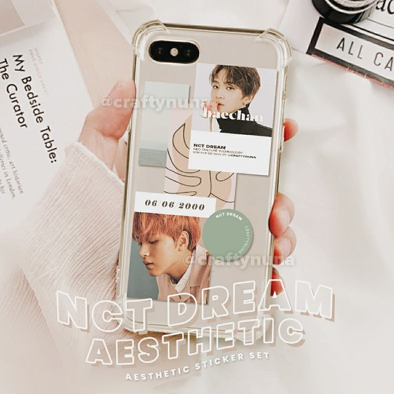 

(NC-009) OT21 ✨ NCT WAYV Aesthetic Minimalist Sticker Set by Crafty Nuna stiker case hp 127 dream