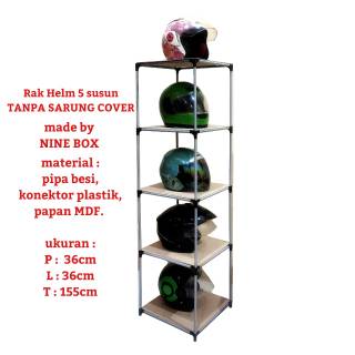  Rak  helm  4 ruang Rak  display Lemari Pajang Minimalis 