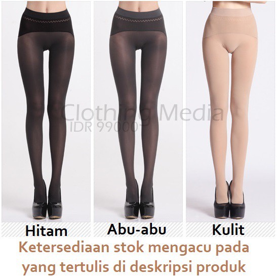 PIERRE CARDIN Pantyhose Seamless Tebal 80D Premium Soft Velvet Tights Stocking Elastis