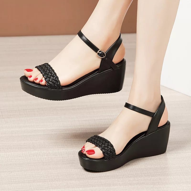 Sandal Wanita Zora Sandal Wedges Wanita Marcello Terbaru 2021