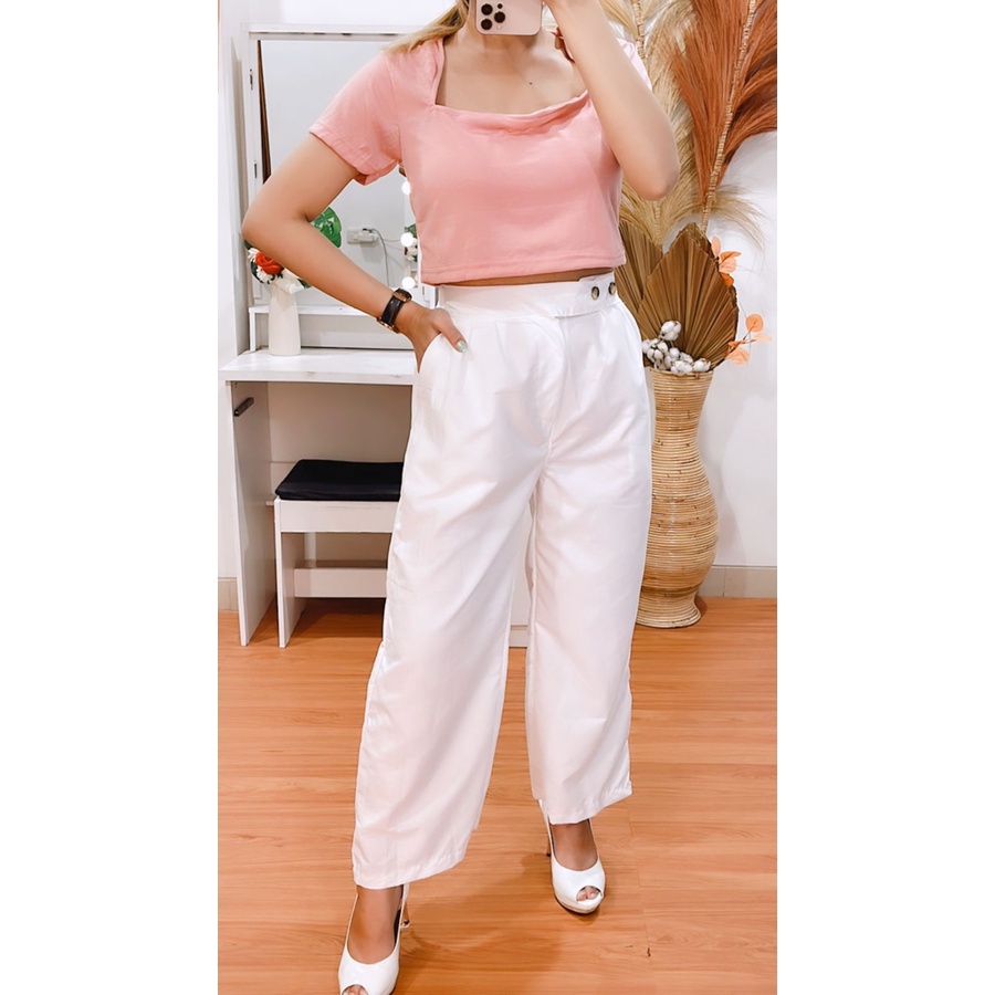 BEFAST - ZRX OOTD Wanita Kulot KEITH / KULOT CRINCLE / KULOT LINEN HIGHWAIST / Celana Kulot Terbaru 2022 / Celana Panjang Polos Casual / OOTD Ala Korean Style / Celana Kulot Trendy / Terlaris / Fashion Wanita Kerja Kekinian / Termurah