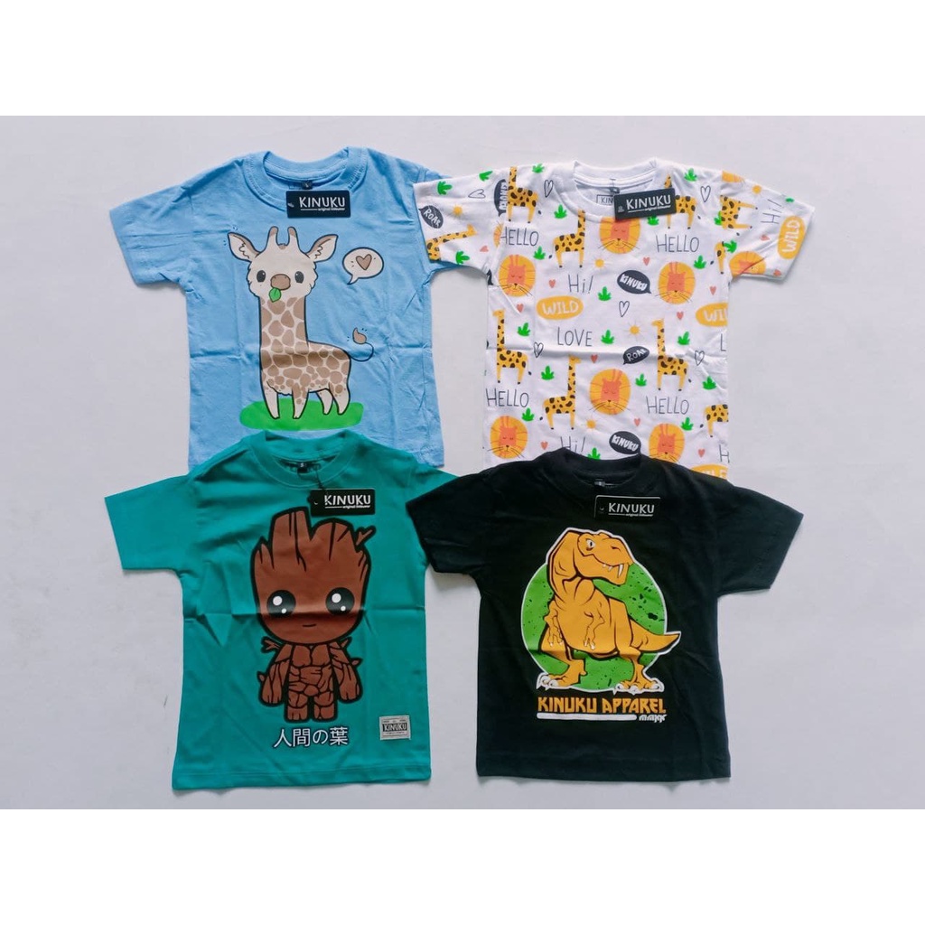 Kaos anak FULL PRINT / PRINTED BOY & GIRL motif by kinuku-2