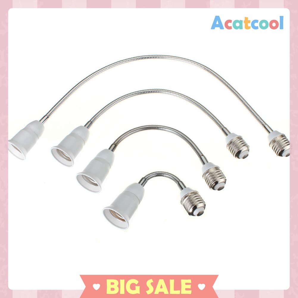 E27 LED Light Bulb Lamp Holder Flexible Extension Adapter Socket