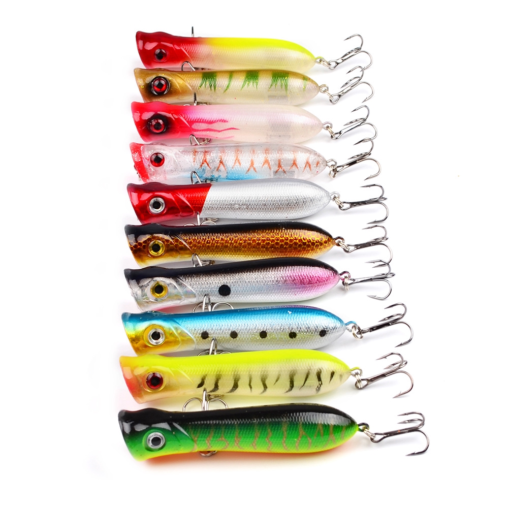 1Pcs New Popper Umpan Pancing 8cm 12g Swimbait Fishing Lure Ikan Bass Wobbler Kail Bait Memancing Tackle