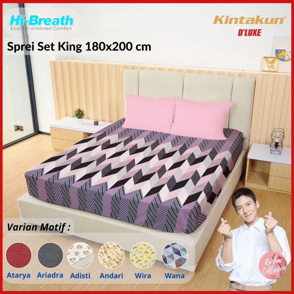 KINTAKUN SPREI DLUXE 180X200 King  NARAYA ARUNIKA KIRANA CANDRAMAWA WIDIA