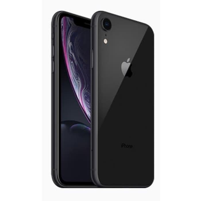 iPhone XR 64GB All Sim Silent Fullset Original Second Mulus100% 3utools All Green (Garansi 1 Tahun)-Black