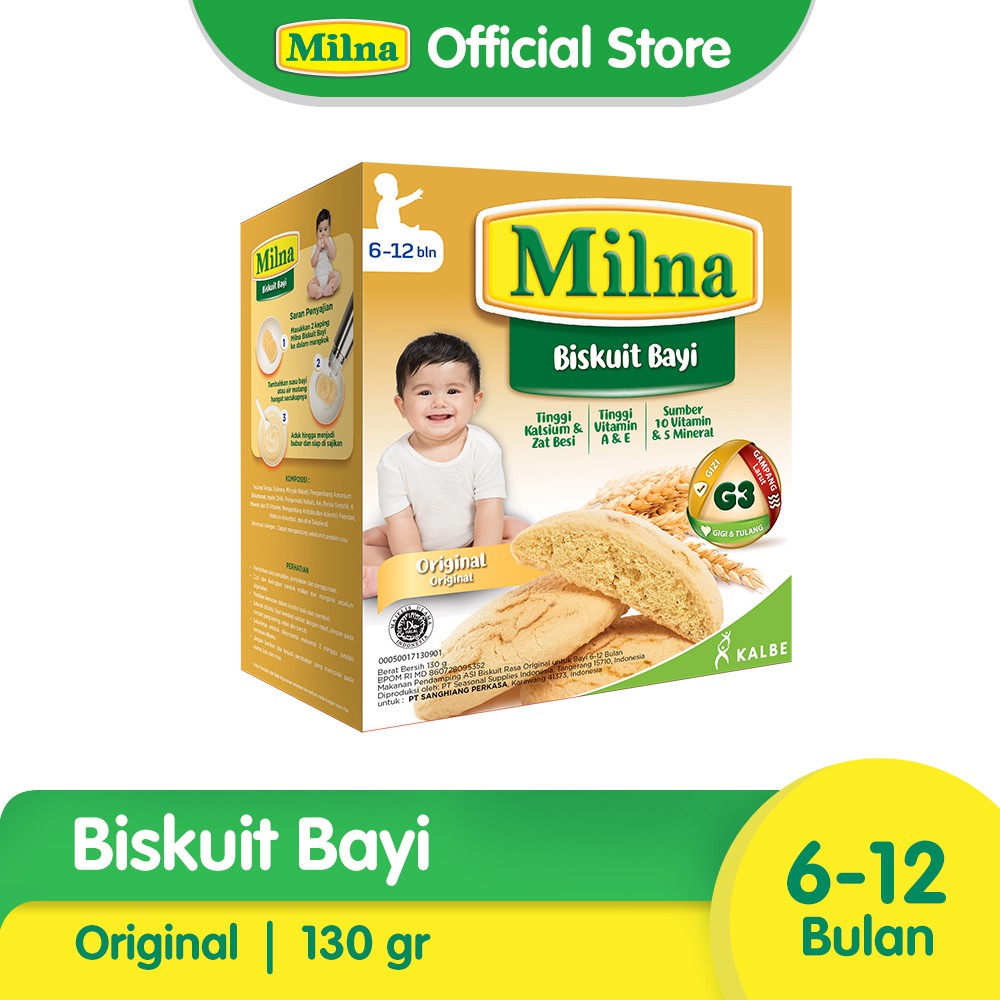 

Milna Biskuit Bayi Original 130gr