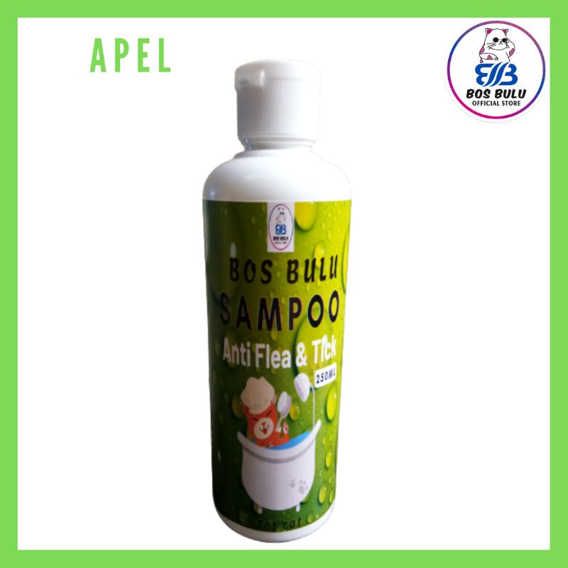 sampo anti kutu jamur bulu rontok flea and tick kucing 250ml