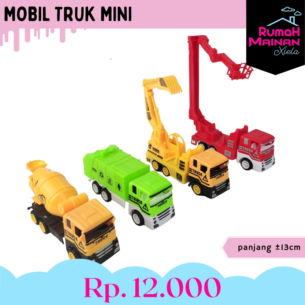 [RMX] MOBIL TRUK MINI - MAINAN MOBILAN TRUK DAMKAR MOLEN EXCAVATOR