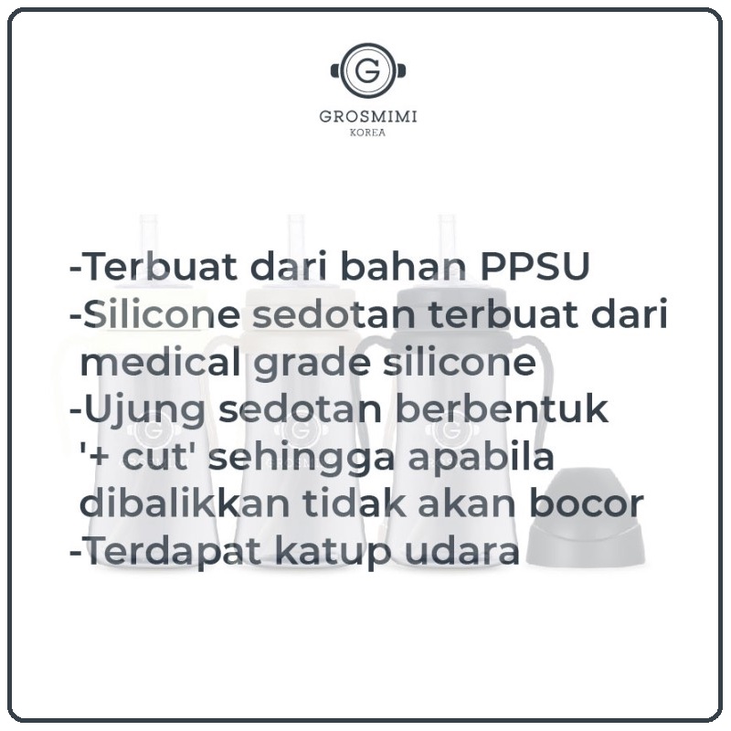 Grosmimi PPSU Straw Cup