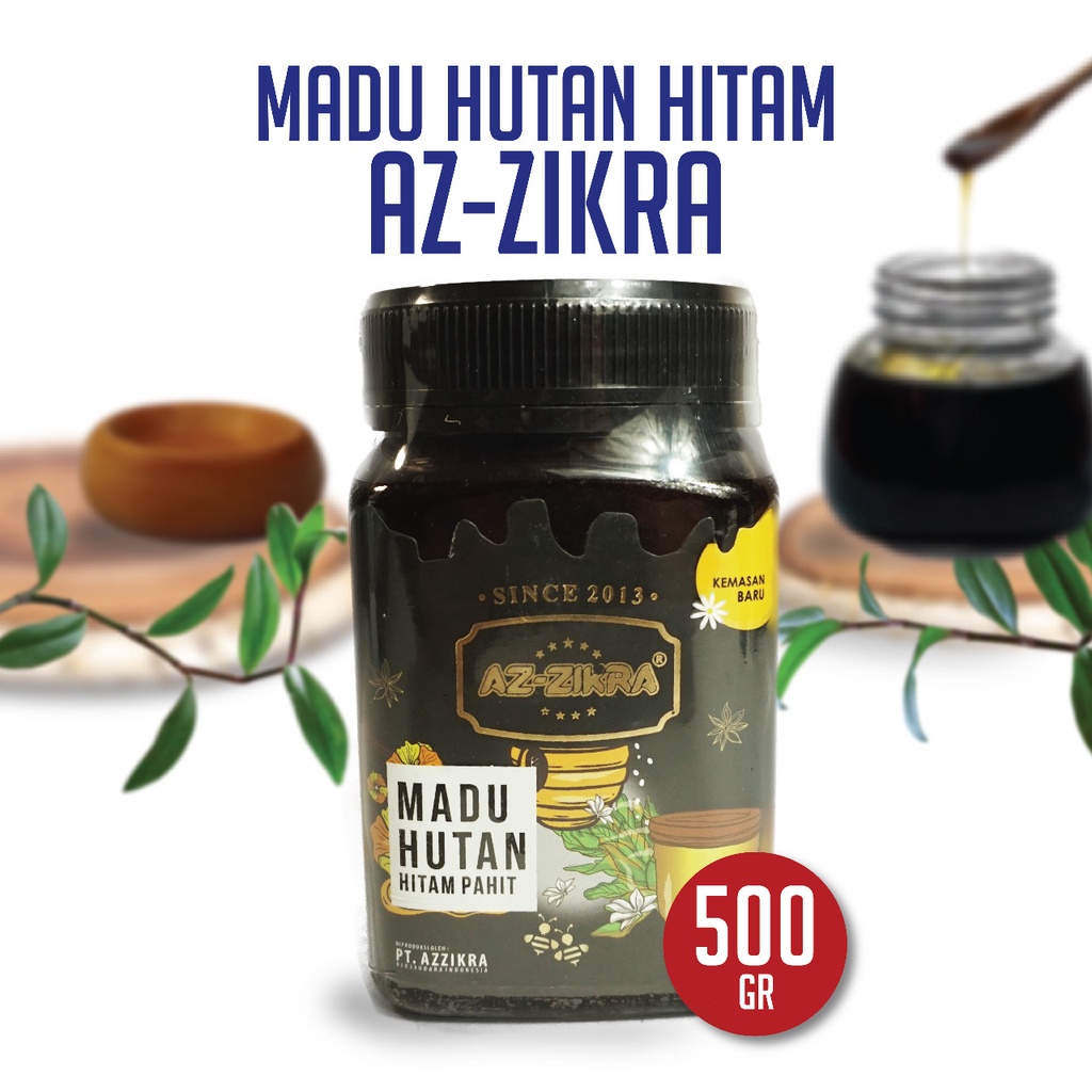 

Madu Hutan HItam Pahit Az Zikra 500gram Asli Original