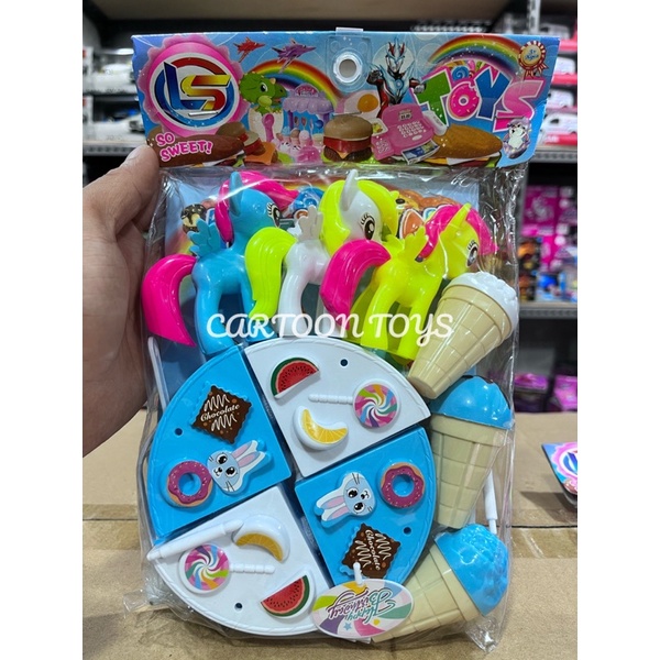 MAINAN ANAK KUE ULANG TAHUN + KUDA PONI + ESKRIM