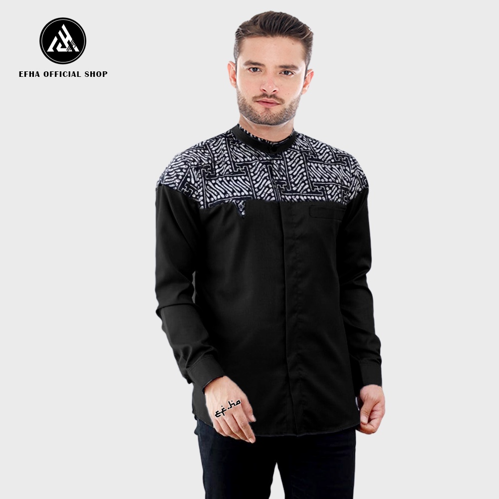 baju koko muslim pria terbaru / baju koko azzahir / baju koko muslim dewasa / readi stok seragam